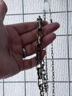 レリアン　シルバーチェーンネックレス　石のデザインがかわいいですのサムネイル