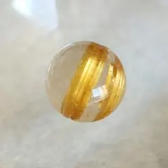 高品質 タイチン ルチル クォーツ 粒売り 約8mm 206d