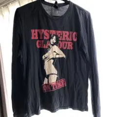 ヒステリックグラマー ロンT ヒスガール ロゴ入り Mサイズ ブラック
