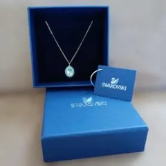 A*e様 Swarovski ブルークリスタル ネックレス - メルカリ