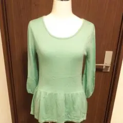 最終再値下げ美品NATURAL BEAUTY BASIC七分袖トップスMサイズ