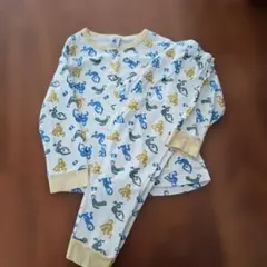 プチバトー猿柄コットンパジャマ 116cm