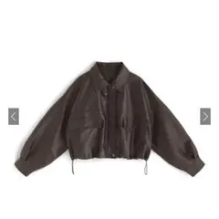 GRL　襟2Wayレザーブルゾン　fo1951