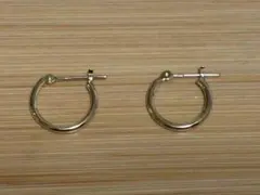 新品 18金 10mm フープピアス ホワイトゴールド 両耳用 - メルカリ