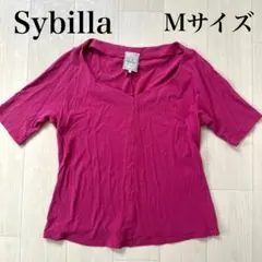 美品　シビラ Sybilla 半袖 コットン　ピンク　日本製のサムネイル