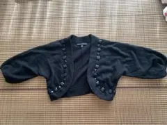 Banana Republic ビジュー付きボレロ ブラック S カシミヤ混