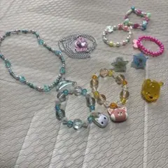 Disney 水族館　プリンセス　ブレスレット　指輪　ネックレス　女の子