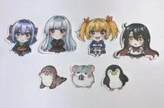 創作　オリジナル　キャラクター　フレークシール　ステッカー　7枚セット　④