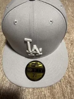 New Era 59FIFTY LAキャップ 7 5/8 グレー