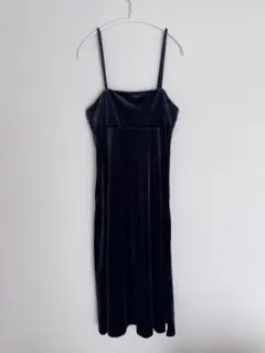 coca ベロアキャミワンピース