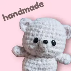ふんわりくまちゃん♡あみぐるみ♡ピンク♡ウール♡毛糸♡
