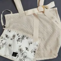 超美品 レスポートサック×ランバンオンブルー トートバッグ フリル A4 
