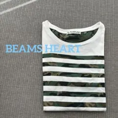 BEAMS HEART∴迷彩柄ボーダー　ストレートTシャツのサムネイル