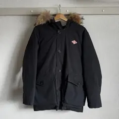 DANTON ダントン ブラック ファー付きダウンジャケット 38