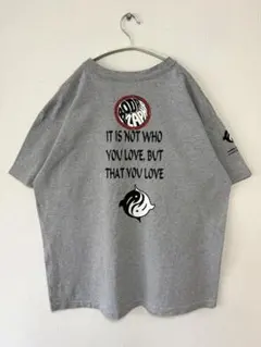 90s USA製 陰陽 メッセージ 両面ロゴ ヴィンテージ Tシャツ