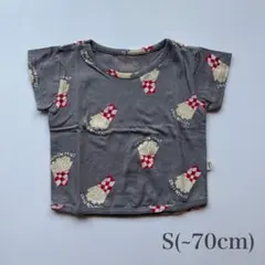 《新品》韓国子供服 ベビートップス ベビーTシャツ 70cm