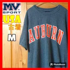 USA　古着　MV SPORTS　半袖　Tシャツ　メンズ　グレー　M