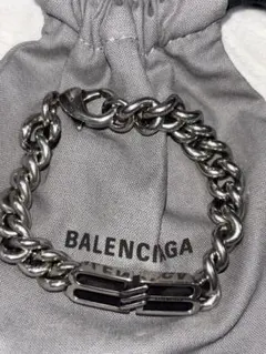BALENCIAGA シルバーチェーンブレスレット Sサイズ - メルカリ