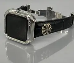 c10アップルウォッチ　ケース　レザー 本革ベルト Apple Watchバンド