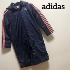 adidas アディダス 長袖 ベンチコート プリントロゴ サイズ160