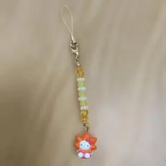 ハローキティ　ご当地根付　広島限定　もみじバージョン　ストラップ