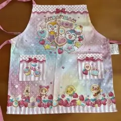 アンパンマン エプロン 子供用 パステルカラー