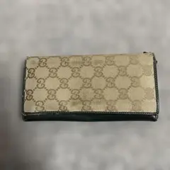GUCCI 2000年代 GGキャンバス 長財布 本革
