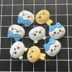 ネイルパーツ　ミニパーツ　デコパーツ8個 ちいかわ　ハチワレ　うさぎ