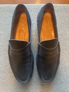 Brioni ローファー スエード ネイビー 5.5 - メルカリ