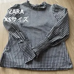 ZARA WOMAN ギンガムチェック 長袖ブラウス XS