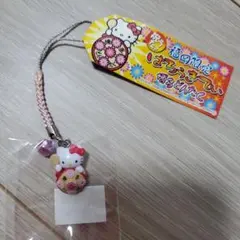 【19】福岡限定 博多どんたく ハローキティ 根付ストラップ ご当地
