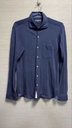 ORIHICA ネイビー 長袖シャツ