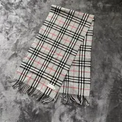 ◆極美品 オールド　ノバチェック　バーバリーズ カシミア 100%