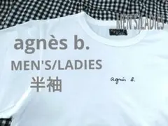 agnès b. アニエスベー半袖ロゴTシャツ ホワイト
