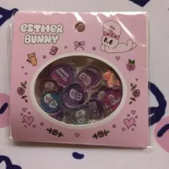 おはじき風シール　エスターバニー　ピンク