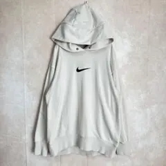 NIKE ナイキ スウェットパーカー S アイボリー スウォッシュ フーディ
