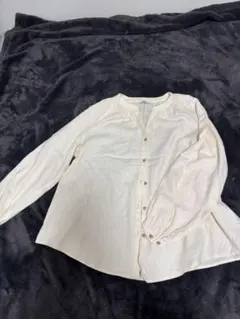UNIQLO 유니클로 긴팔 블라우스 아이보리 S 사이즈