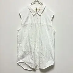 ミューズデドゥーズィエムクラス　綿100%　シャツ　ノースリーブ　白　春夏秋