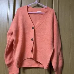GU ニットカーディガン　オレンジS新品