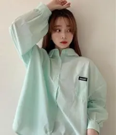 A'GEM/9 x.kom MUAH MUAH LABEL オーバーサイズシャツ