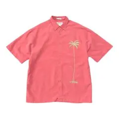 古着 バンブーケイ レーヨン/ポリエステル アロハシャツ ハワイアンシャツ 刺繍