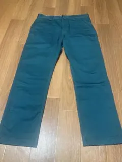 XLARGE エックスラージ　ダークグリーン ストレートレッグパンツ