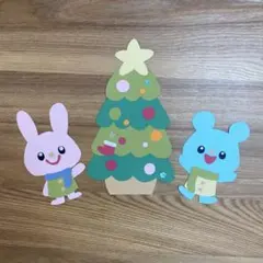 【クリスマス壁面】うさぎとネズミのクリスマス！