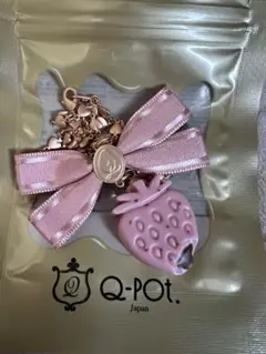 Q-pot. ストロベリーガナッシュ ネックレス チョコレート ピンク 