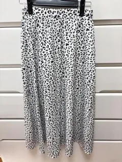 しまむら　レオパード柄スカート ロングスカート　M