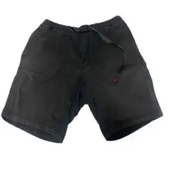 Gramicci ブラックショートパンツ ウエストゴム