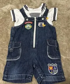 ミキハウス　マリンセット　サロペット　80