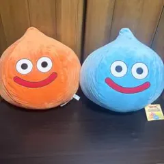 ドラゴンクエスト AM すこしおおきなぬいぐるみ　カラフルスライム 青 オレンジのサムネイル