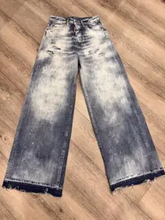 DSQUARED2 ワイドレッグデニムパンツ 34