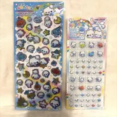 正規品⭐️ぷくぷくあわわちゃん　ブロックシール　キャンディグリッターステッカー